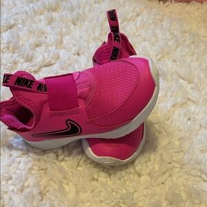 Nike Kids Pink Sneakers with Black Details